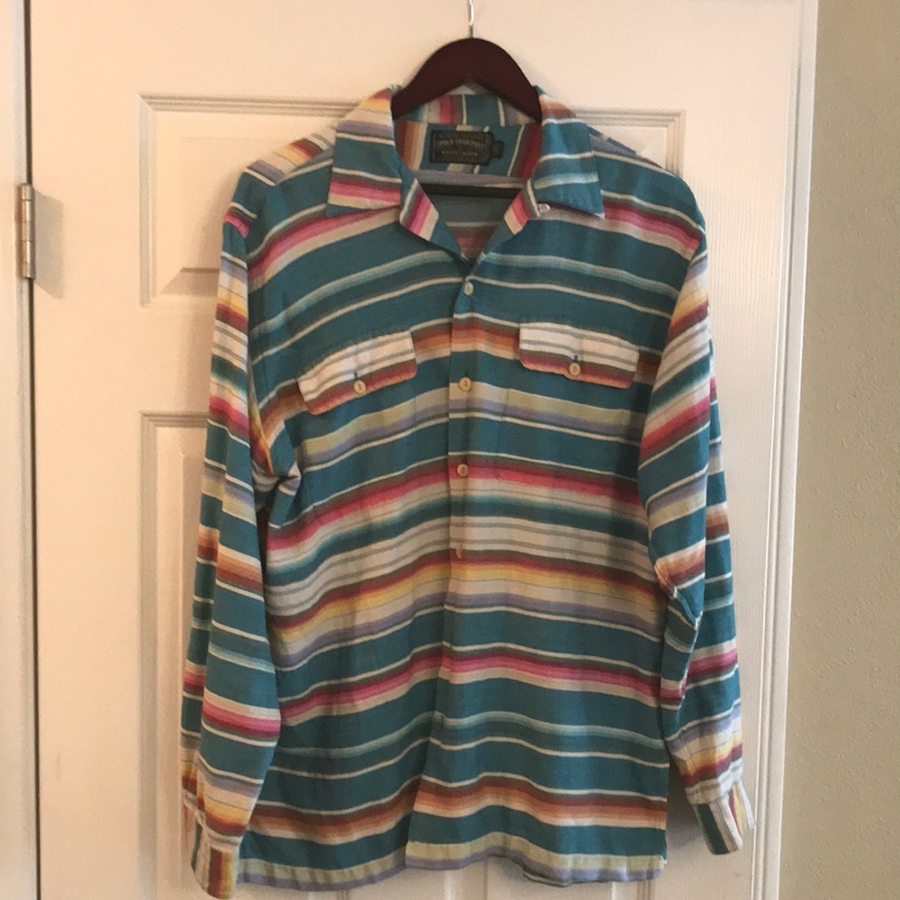 Long sleeve unisex collared shirt